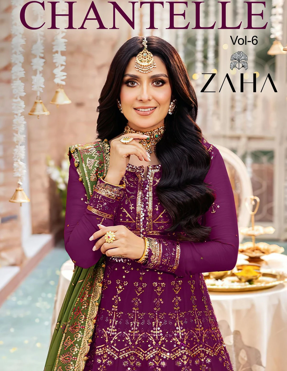 Zaha Chantelle Vol 6 Butterfly Net Wholesale Pakistani Salwar Suit Catalog